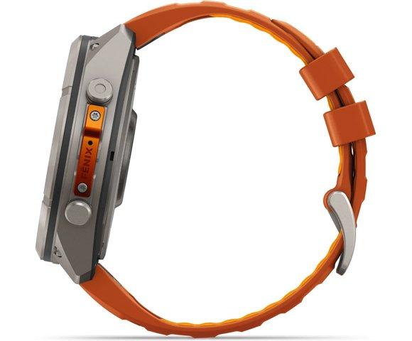  GARMIN Fenix 9 Pro inReach 51mm Titanium Orange smartwatch - slika 9