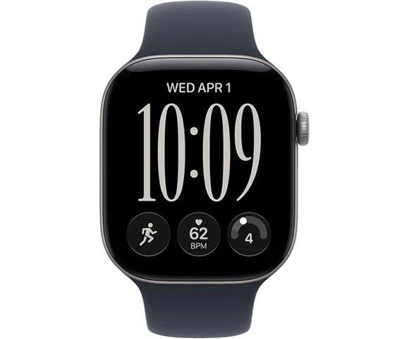 Apple Watch S12 GPS 42mm Space Grey (Navy Blue Sport Band) M / L - slika 2