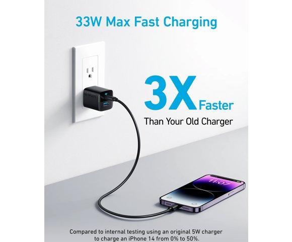 Anker 323 (33W) Black zidni punjač  - slika 3