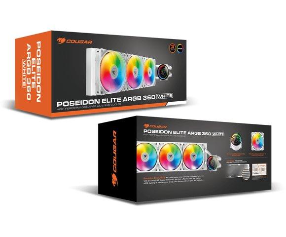 Cougar Poseidon Elite ARGB 360 White vodeno hlađenje - slika 6