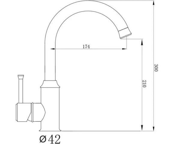 xGranit ARC N Bež slavina - slika 2