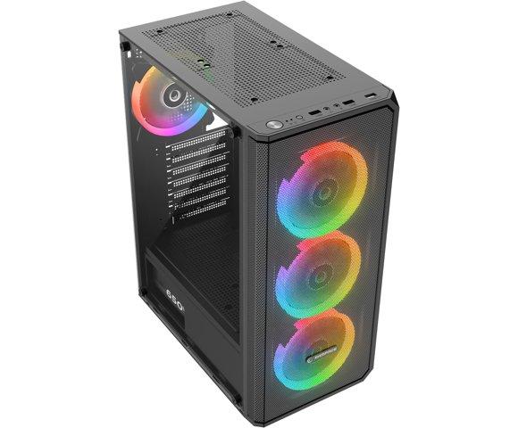 Rampage HELIOS Mesh Black 650W gaming kućište - slika 2