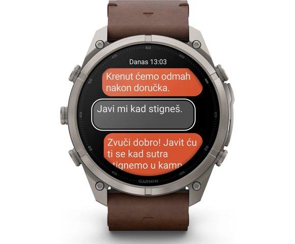 GARMIN Fenix 9 Pro inReach 51mm Titanium Grey smartwatch - slika 6
