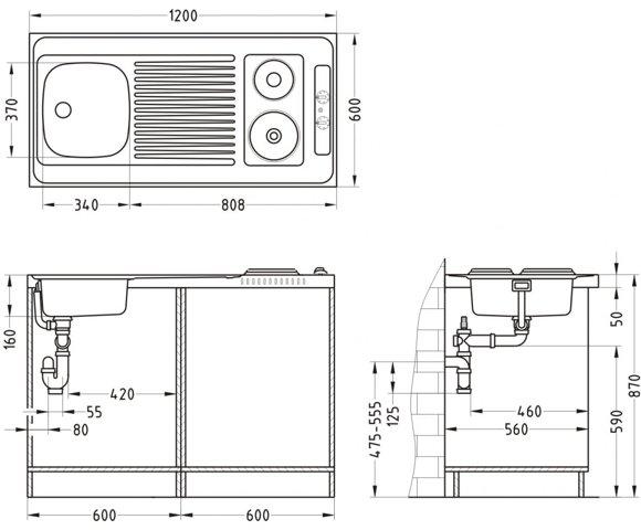 Alveus Combi electra 120 kombinovana sudopera - slika 2
