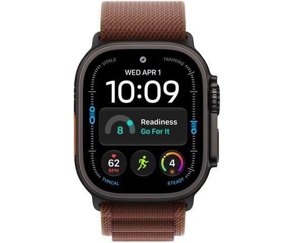 Apple Watch Ultra 4 GPS + Cellular Black Titanium (Burgundy Alpine Loop L) - slika 2