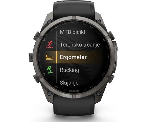 GARMIN Fenix 9 Pro inReach 51mm Titanium Grey smartwatch - slika 6
