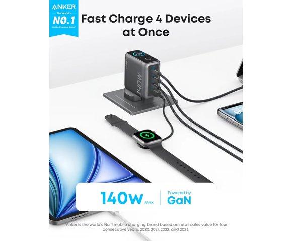 Anker Charger (140W, 4-Port, PD 3.1) Silver - slika 2