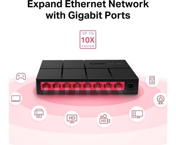 Mercusys MS108G - slika 4