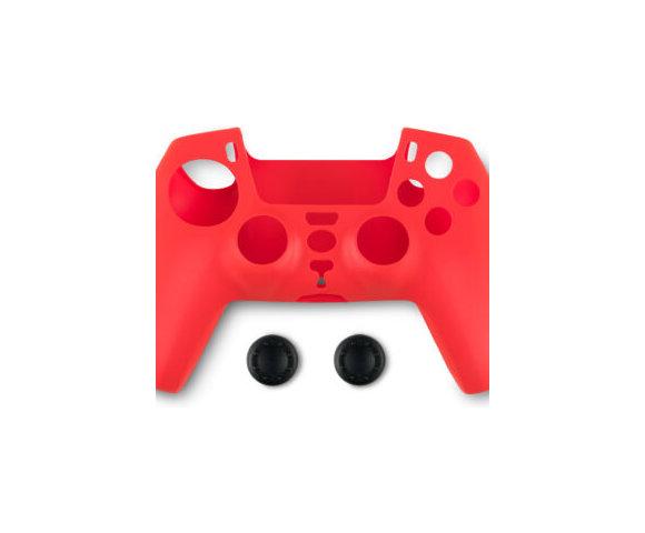 Spartan Gear Silicon Skin Cover i Thumb Grips (Red) PS5 - slika 2