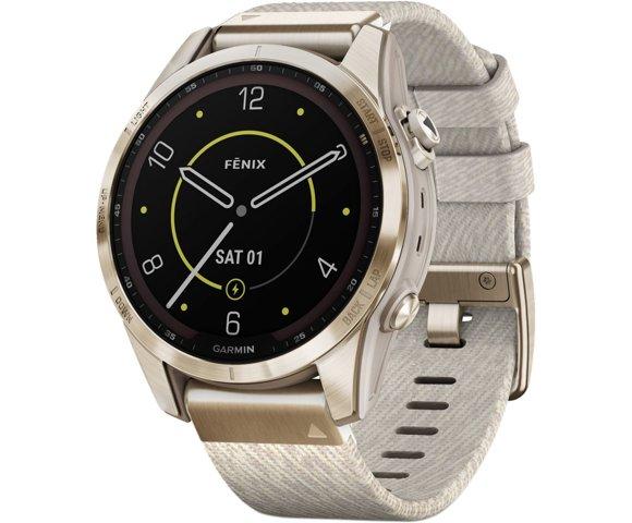 Garmin Fenix 7S Sapphire Solar Edition (Krem/Gold) - slika 2