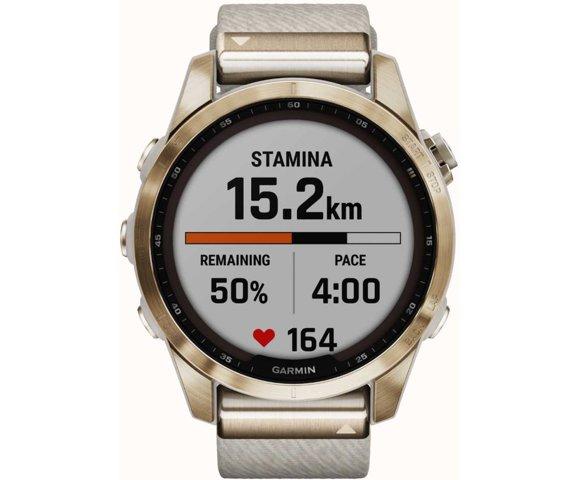 Garmin Fenix 7S Sapphire Solar Edition (Krem/Gold) - slika 4