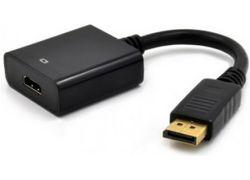 E-GREEN DisplayPort (M) - HDMI (F) crni