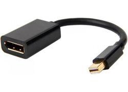 E-GREEN Mini Display port (M) - Display Port (F) crni