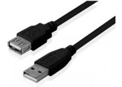 E-GREEN USB A - USB A M/F 5m