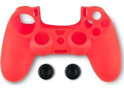 Spartan Gear  Silicon Skin Cover and Thumb Grips Red PS4