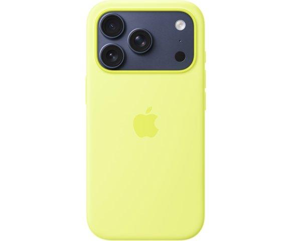 Apple iPhone 17 Pro MagSafe Silicone Case  – Neon Yellow - slika 3