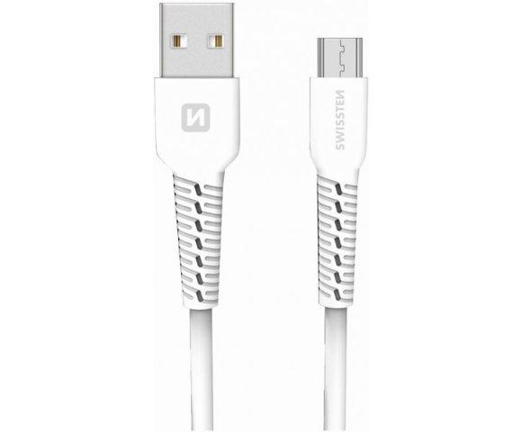 Swissten USB / USB-C 1.2m bijeli kabl - slika 2