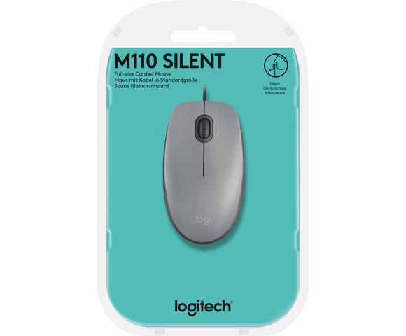 Logitech m110 silent (sivi) - slika 4