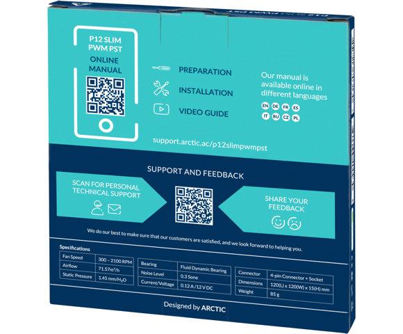ARCTIC P12 Slim PWM PST (ACFAN00187A) - slika 7