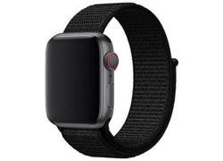 Swissten black 42 - 49 mm Apple watch Nylon band 