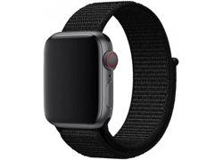 Swissten Black w/ buckle 42 - 49 mm Apple watch Nylon band
