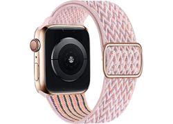 Swissten Apple watch Nylon band w/ buckle 42-49mm (Pink)