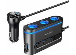 Swissten Triple Cigarette Lighter Splitter