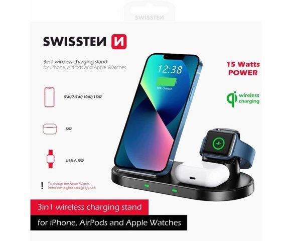 SWISSTEN Wireless Charger 3in1 - slika 2