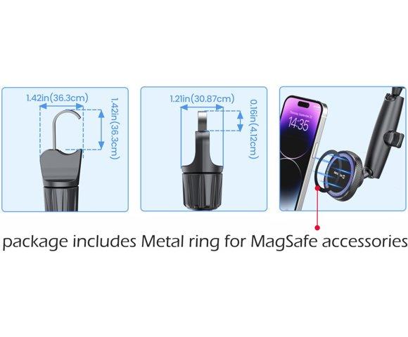 Swissten Rearview Mirror Magnetic Holder - slika 5