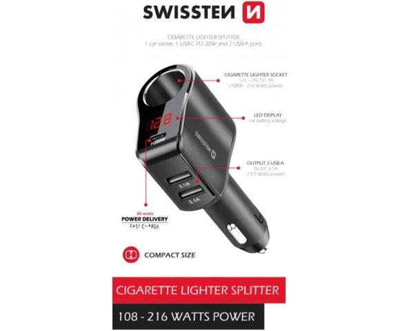 Swissten CAR CHARGER ADAPTER - slika 2