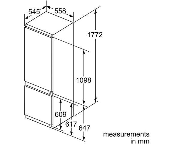 Bosch KIS87AFEO ugradni frižider - slika 2