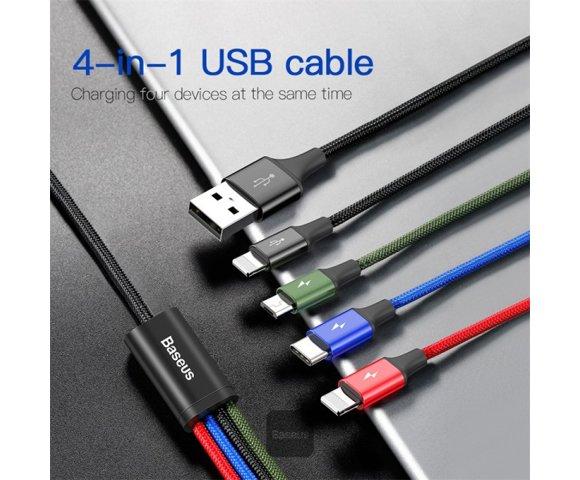 Baseus 4-u-1 kabl - Lightning - Type C - micro USB - slika 6