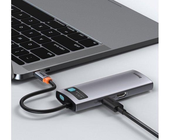 Baseus Metal Gleam 6-u-1 HUB (CAHUB-CW0G) - slika 6