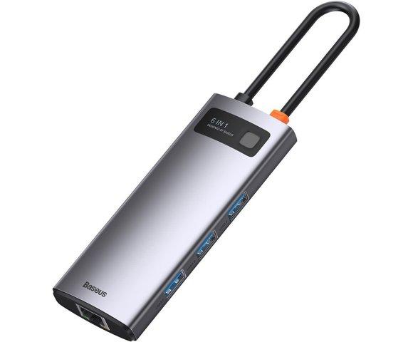Baseus Metal Gleam 6-u-1 HUB (CAHUB-CW0G) - slika 4