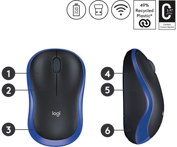 Logitech M185 (Blue) - slika 2