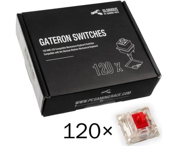 Glorious Gateron Switches - Red (120pcs) - slika 2