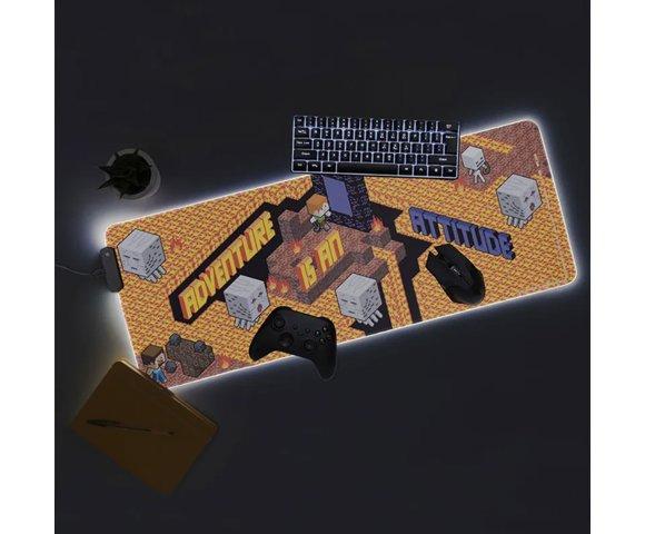 Paladone Minecraft Adventure is an Attitude - Light Up Desk Mat - slika 4