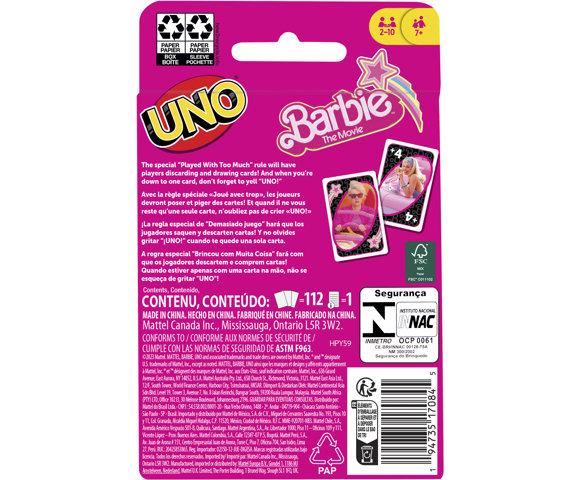 Mattel UNO Barbie Card Game - slika 7