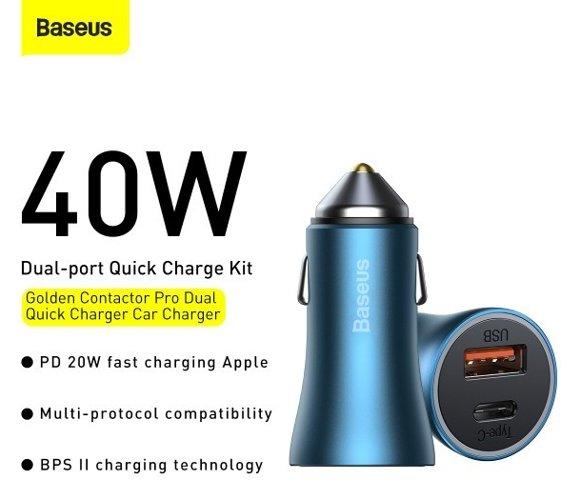 Baseus Golden Contactor Pro USB / Type C 40W - slika 2