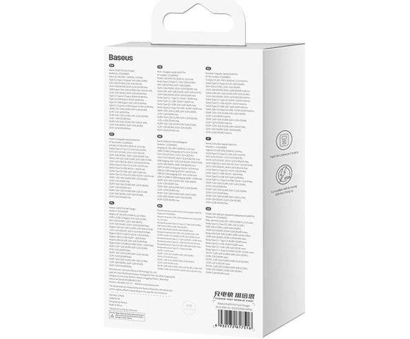 Baseus GaN5 Pro 2xUSB-C / USB 65W (white) - slika 7