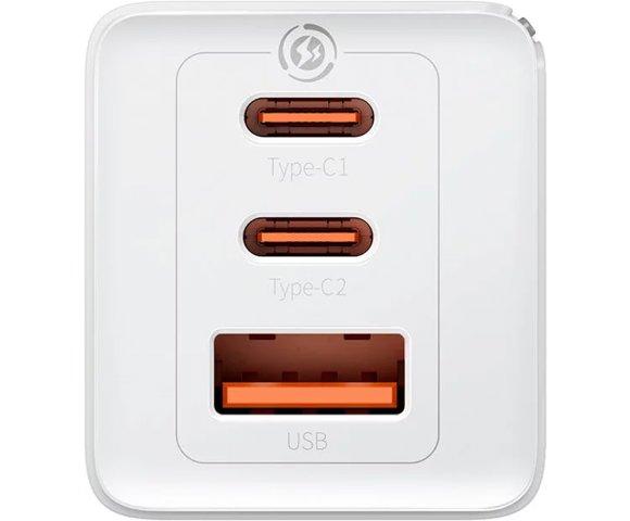 Baseus GaN5 Pro 2xUSB-C / USB 65W (white) - slika 5