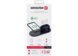 Swissten WIRELESS CHARGER PAD 3in1 BLACK