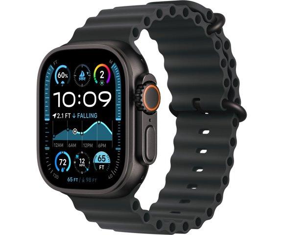 Apple Watch 49mm Band: Black Ocean Band - Black Titanium Finish - slika 2