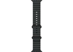 Apple Watch 49mm Band: Black Ocean Band - Black Titanium Finish