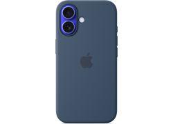 Apple iPhone 16 Silicone Case with MagSafe Denim