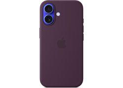 Apple iPhone 16 Silicone Case with MagSafe Plum