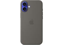 Apple iPhone 16 Plus Silicone Case with MagSafe Stone Gray