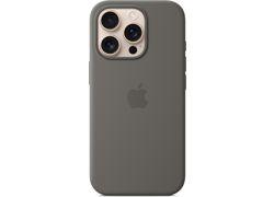 Apple iPhone 16 Pro Silicone Case with MagSafe Stone Gray