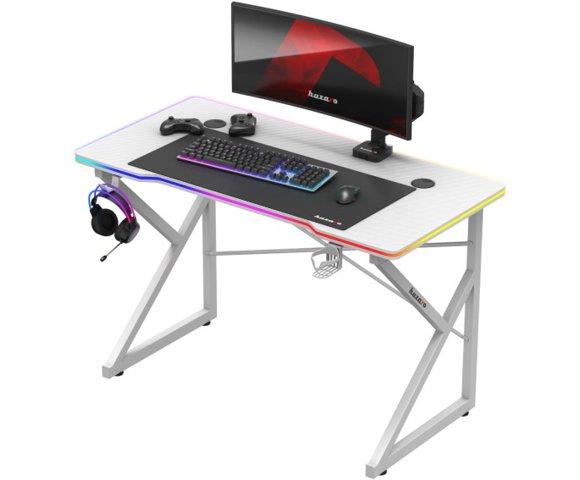 Huzaro Hero 1.7 RGB White gaming sto - slika 4