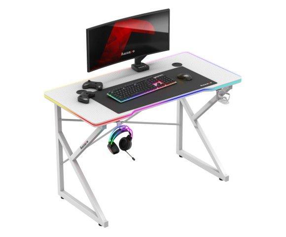 Huzaro Hero 1.7 RGB White gaming sto - slika 2